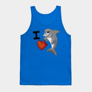 I Love Sharks Tank Top